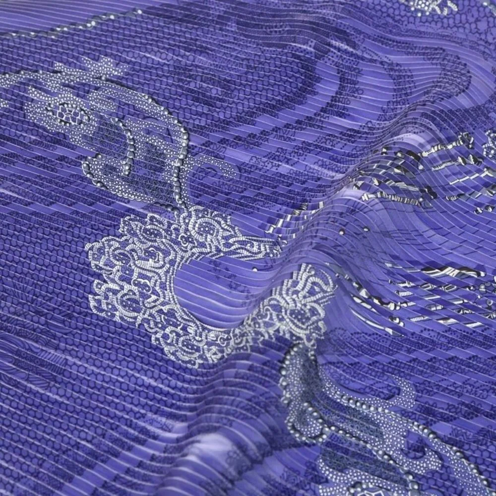 Hermes Doigis de Fee Purple Silk Scarf - Picture 5 of 6